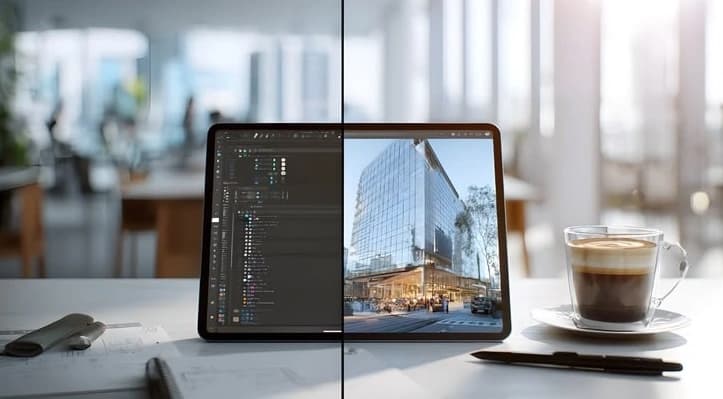 Real-time rendering pipeline preview